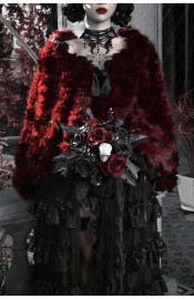 Blood Supply The Orphanage Faux Fur Cape(Full Payment Without Shipping)